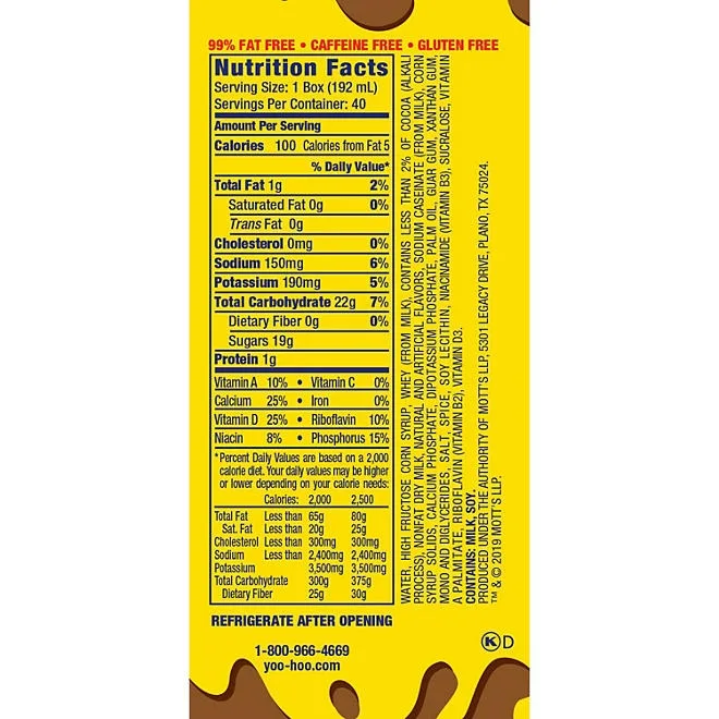 Yoo-hoo Chocolate Drink 6.5 fl. oz., 40 pk. 3
