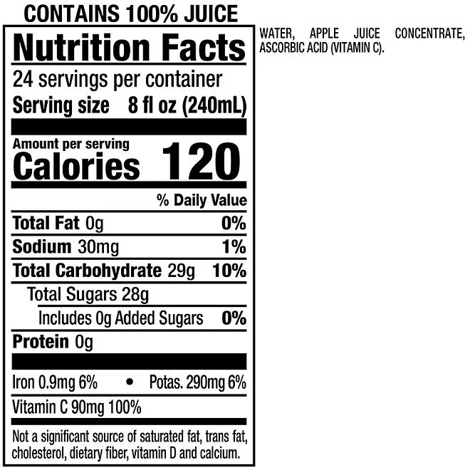 Mott's 100% Original Apple Juice 8 fl. oz., 24 pk. 3