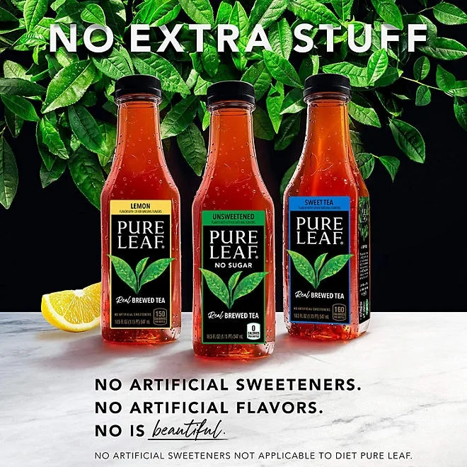 Pure Leaf Real Brewed Tea Unsweetened Black Tea 16.9 fl. oz., 18 pk. 5