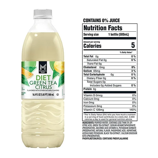 Member's Mark Diet Green Tea 16.9 fl. oz., 35 pk. 3