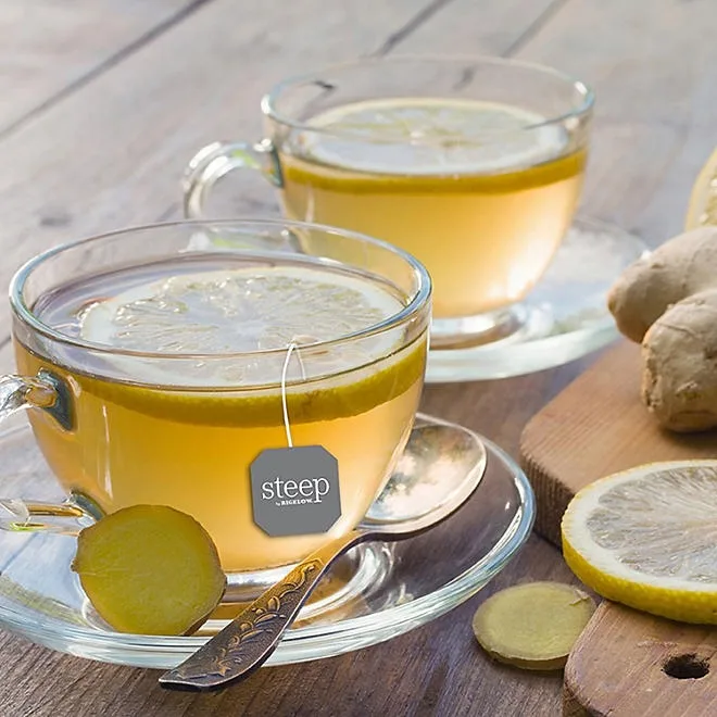 steep by Bigelow Lemon Ginger Herbal Tea 60 ct. 5