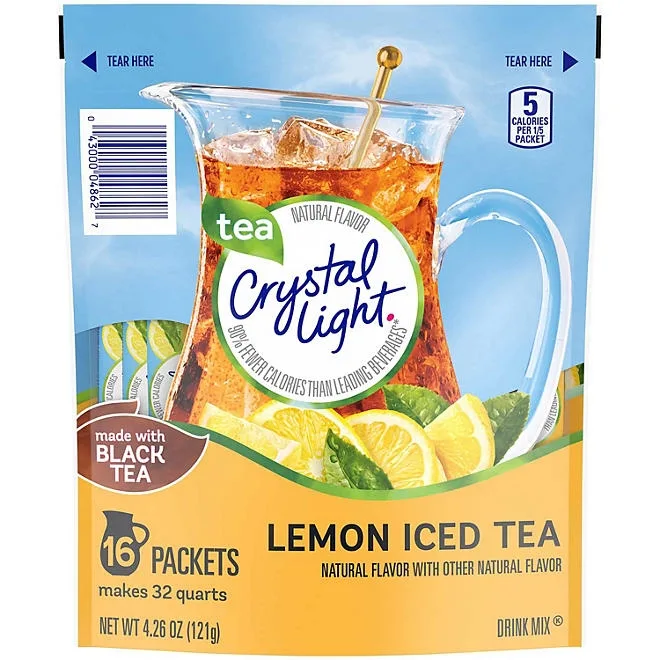 Crystal Light Lemon Iced Tea Naturally Flavored Powdered Drink Mix 16 pk. 2
