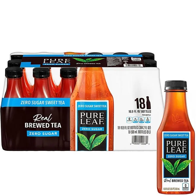 Pure Leaf Zero Sugar Real Brewed Tea Sweet Tea, 16.9 fl. oz., 18 pk. 2