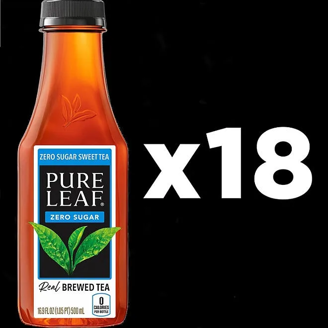 Pure Leaf Zero Sugar Real Brewed Tea Sweet Tea, 16.9 fl. oz., 18 pk. 4