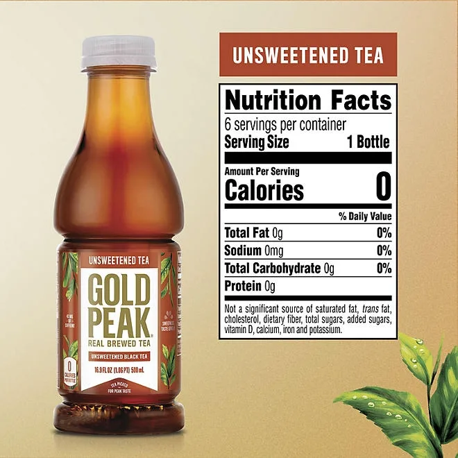 Gold Peak Unsweetened Tea 16.9 fl. oz., 18 pk. 3