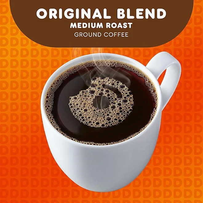 Dunkin' Donuts Original Blend Ground Coffee, Medium Roast, 45 oz. 5
