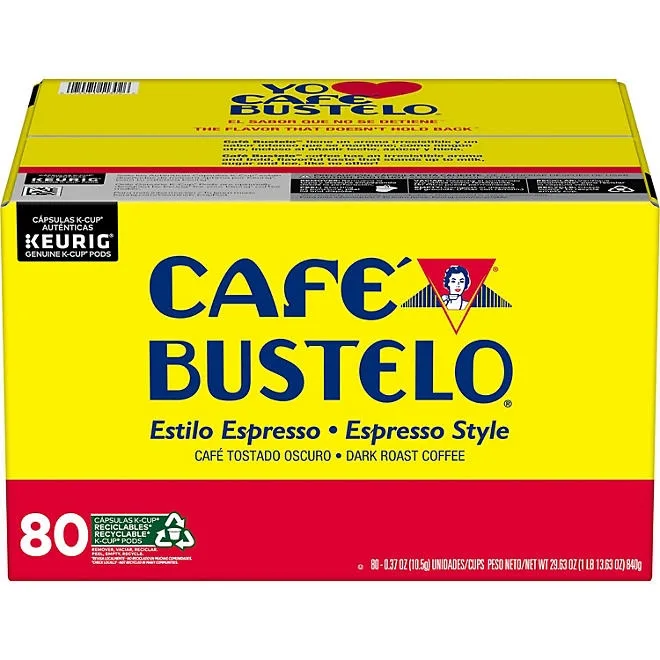 Café Bustelo Coffee Espresso Style K-Cups, Dark Roast, 80 ct. 2