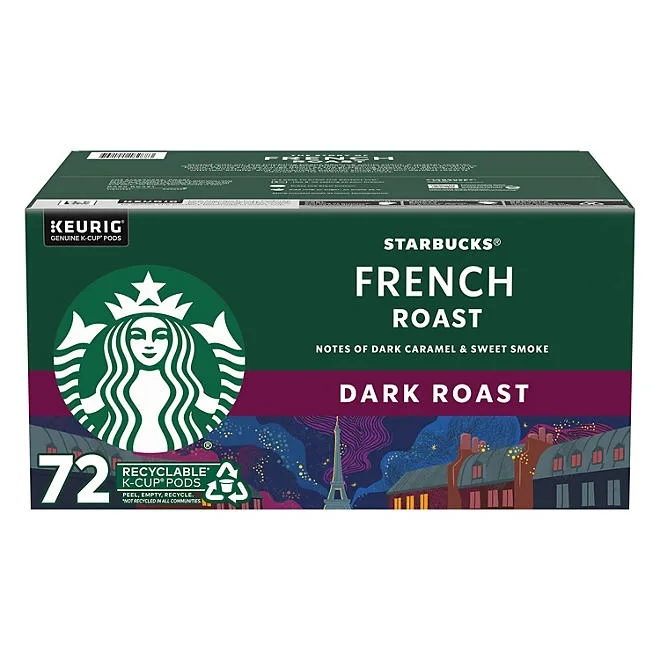 Starbucks Dark Roast K-Cup Coffee Pods, French Roast, 72 ct. 2