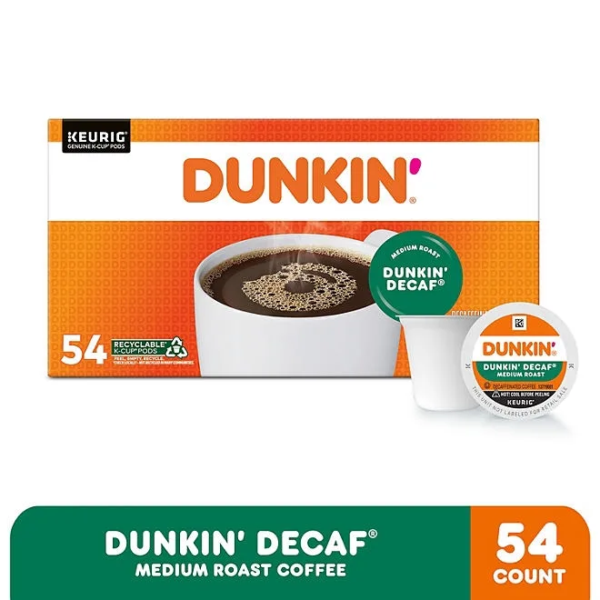 Dunkin' Donuts Decaf Coffee K-Cups, Medium Roast, 54 ct. 3