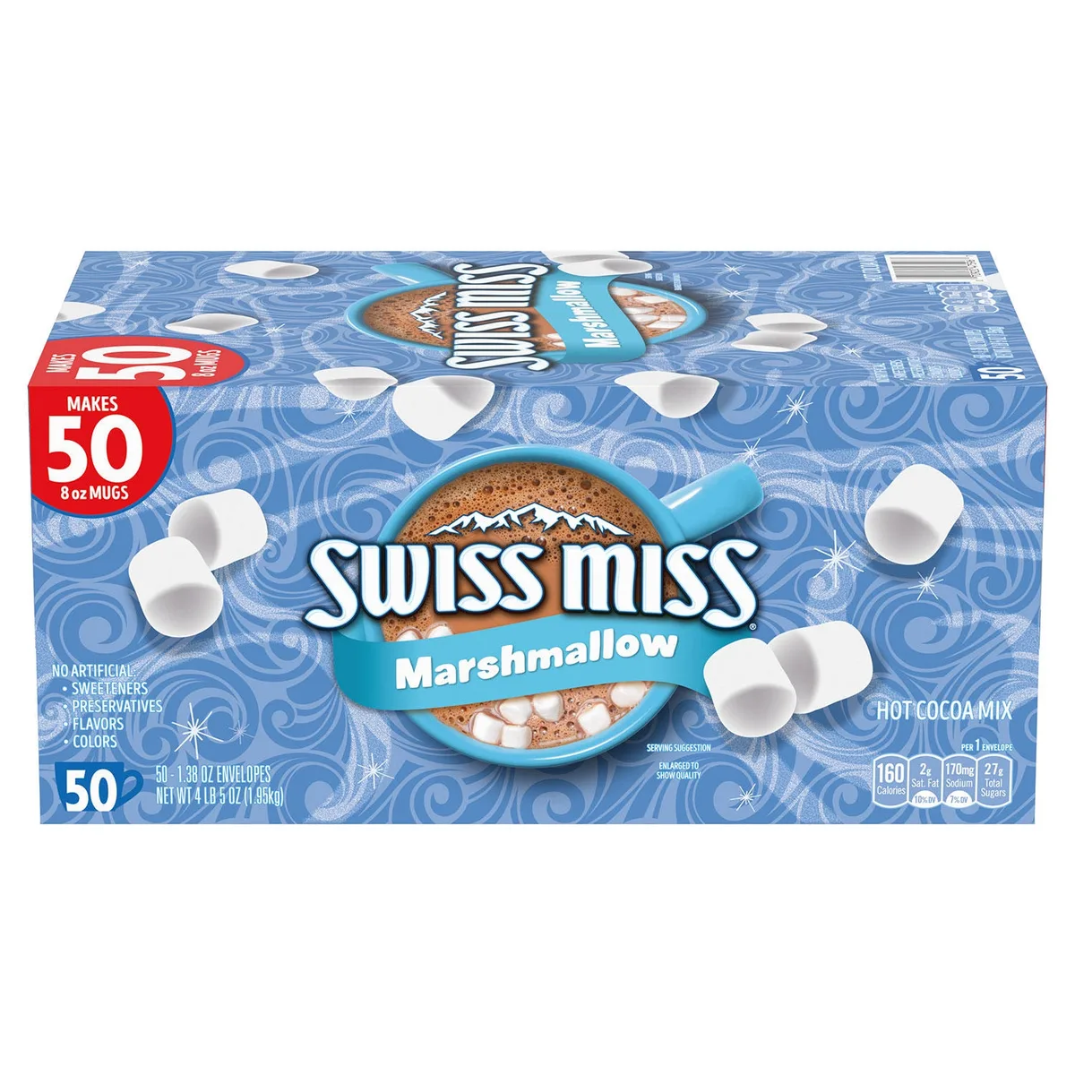 Swiss Miss Marshmallow Hot Cocoa Mix, 1.38 oz., 50 ct.