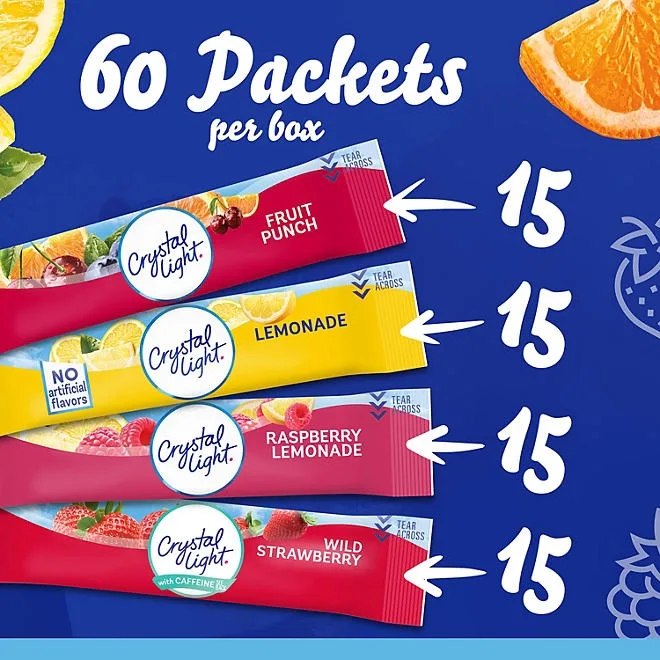 Crystal Light Variety Pack Drink Mix Packets 60 pk. 5