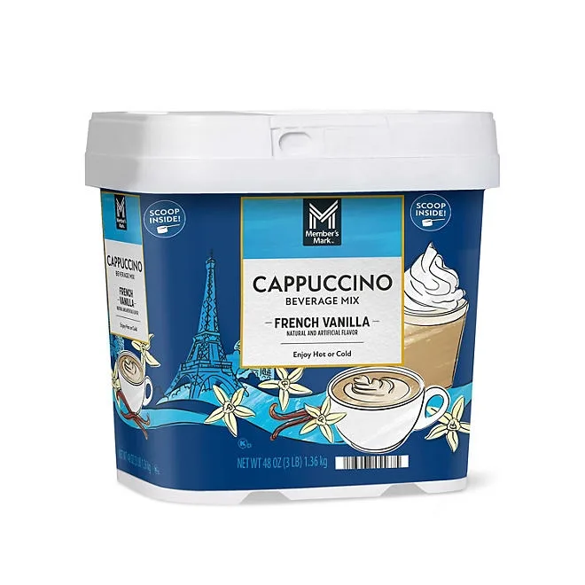 Member's Mark French Vanilla Cappuccino Beverage Mix, 48 oz. 2