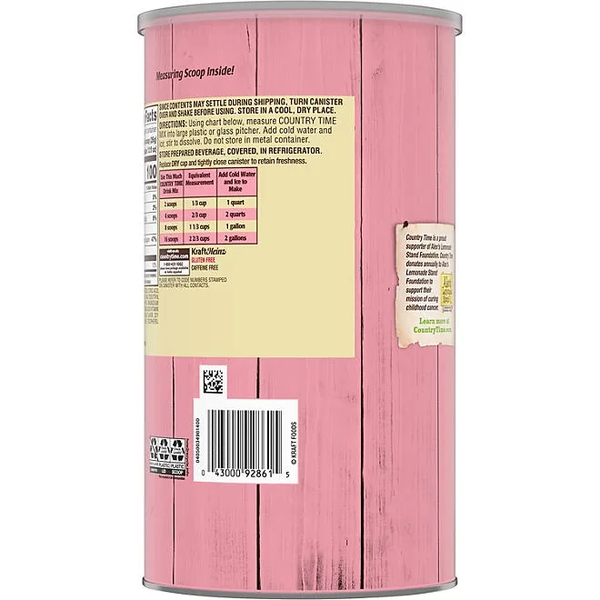 Country Time Pink Lemonade Naturally Flavored Powdered Drink Mix, 5.16 lbs. 5
