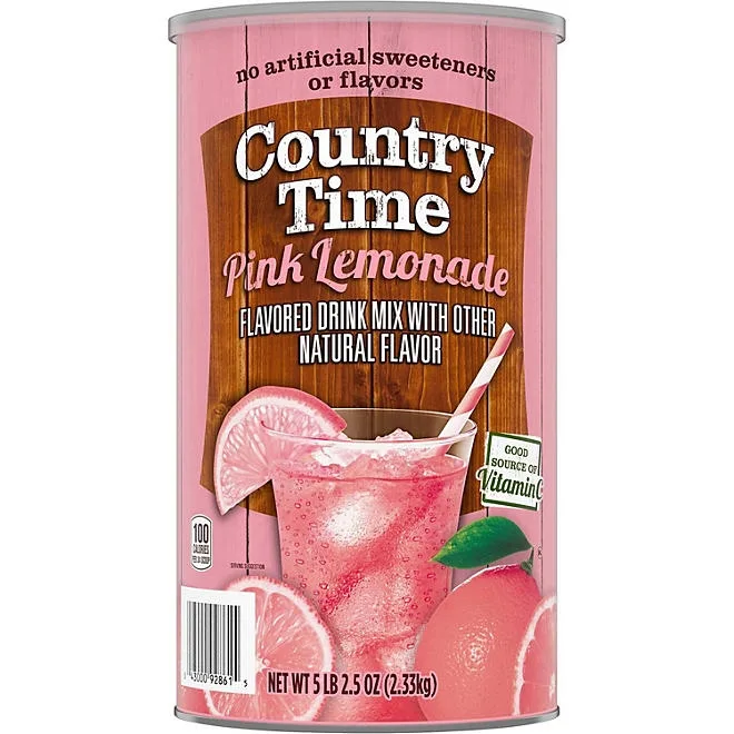 Country Time Pink Lemonade Naturally Flavored Powdered Drink Mix, 5.16 lbs. 2