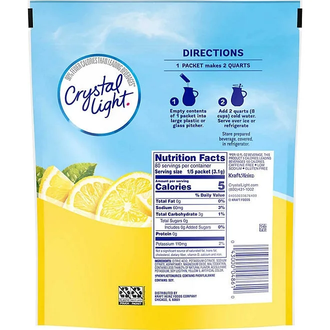 Crystal Light Lemonade Mix, 16 pk. 5