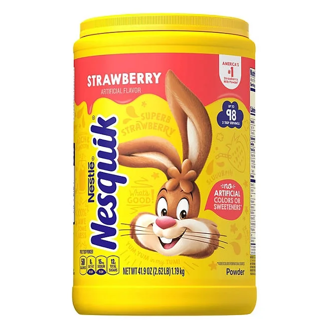 Nesquik Strawberry Powder Drink Mix 41.9 oz. 2