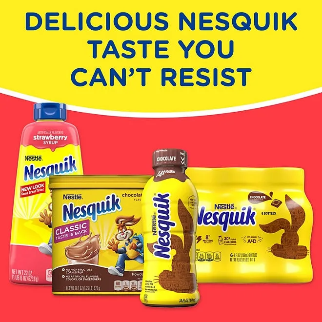 Nesquik Strawberry Powder Drink Mix 41.9 oz. 5