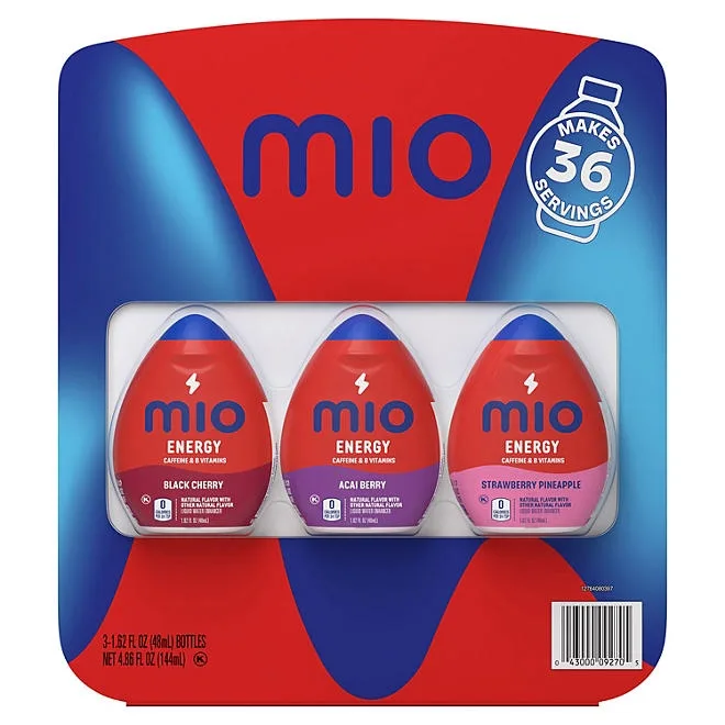MiO Energy Liquid Water Enhancer Variety Pack 1.62 fl. oz., 3 pk. 2