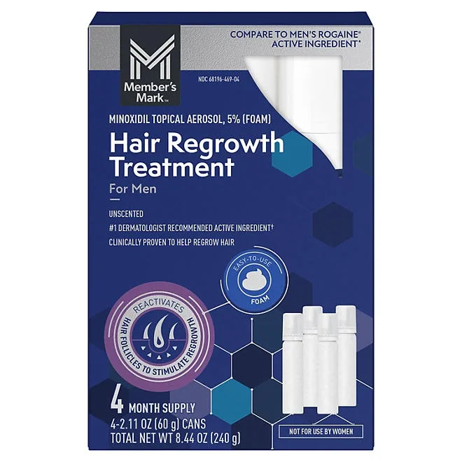 Member's Mark Minoxidil 5% 120 Day Foam, 8.44 oz. 2