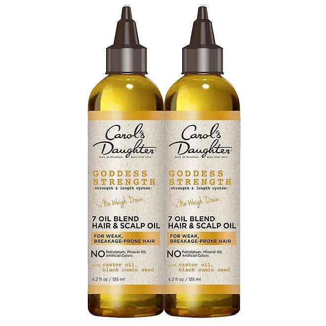 Carol's Daughter Goddess Strength 7 Oil Scalp and Hair Oil Kit, 4.2 fl. oz., 2 pk. 2