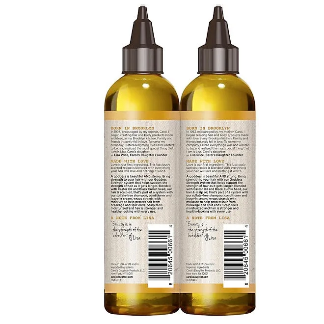 Carol's Daughter Goddess Strength 7 Oil Scalp and Hair Oil Kit, 4.2 fl. oz., 2 pk. 3