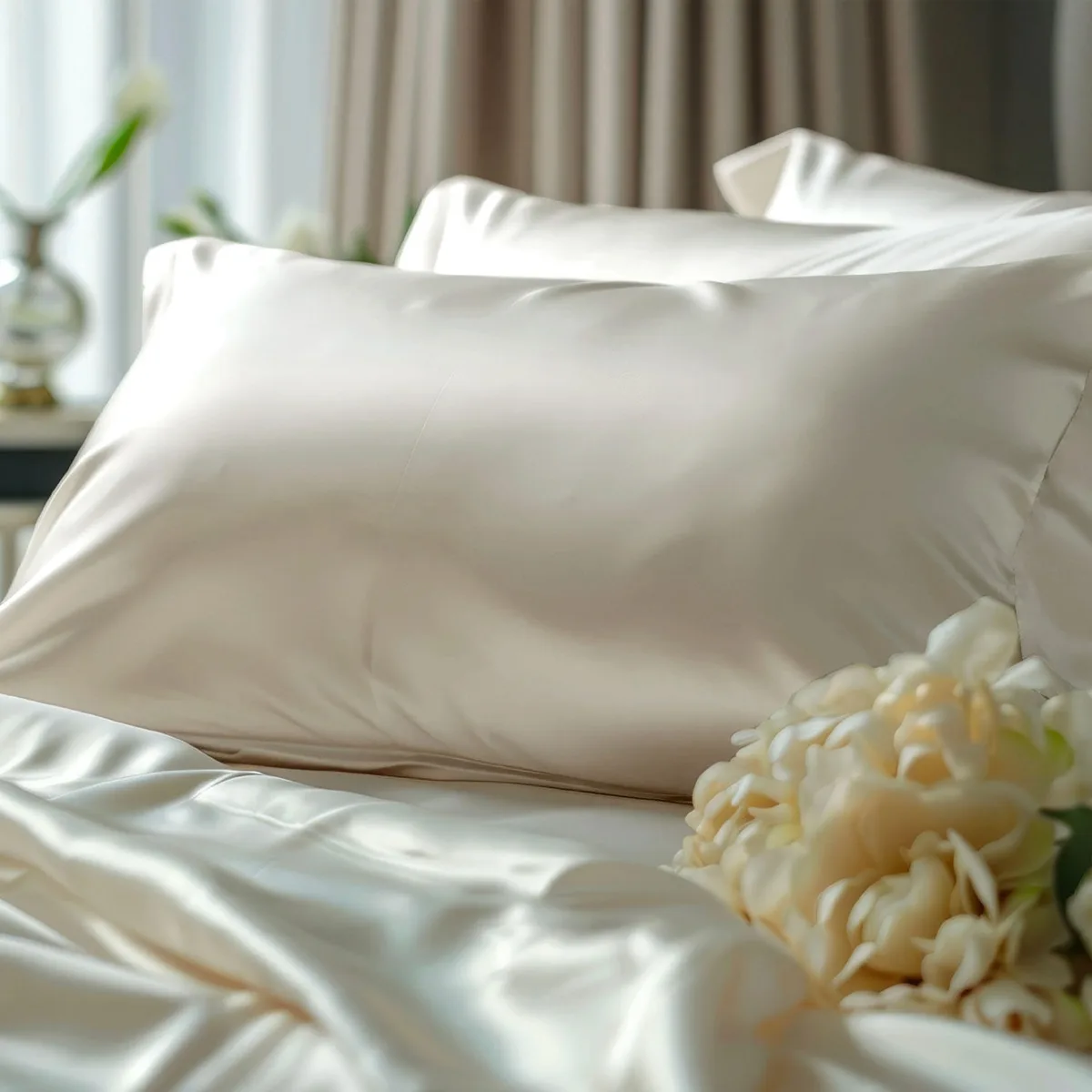 NIGHT Satin Skincare & Haircare Pillowcase, Choose Color and Size, 2 pk. 5