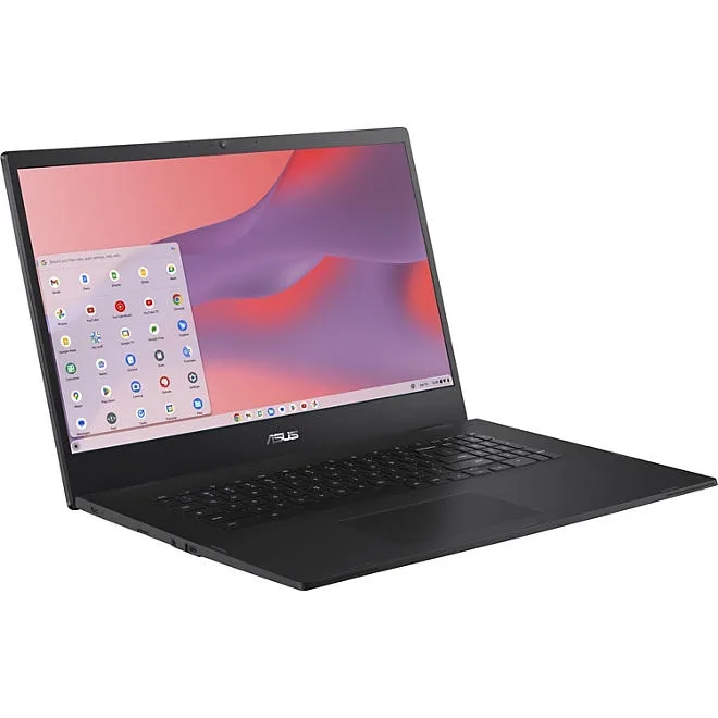 ASUS Chromebook CX1, 17.3" Full HD NanoEdge Display, Intel Celeron N4500 Processor, 128GB eMMC Storage, 4GB RAM, ChromeOS, Mineral Grey, CX1700CKA-SS48F 5