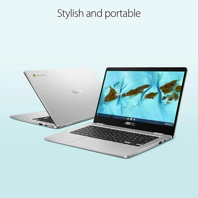 ASUS 14" Chromebook | Intel® Celeron® Processor | 4GB RAM | 64GB Storage | Chrome OS | 2-Year Warranty + 1-Year Accidental Damage Protection 3