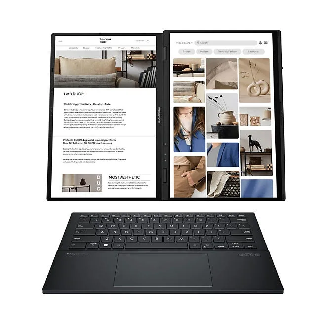 ASUS Zenbook DUO 14" WUXGA OLED Dual Touchscreen Windows Laptop | Intel Core Ultra 7 | 16GB RAM | 1TB SSD | 2-Year Warranty + 1-Year Accidental Damage Protection 4