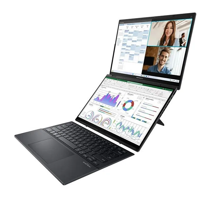 ASUS Zenbook DUO 14" WUXGA OLED Dual Touchscreen Windows Laptop | Intel Core Ultra 9 185H | 16GB RAM | 1TB SSD | 2-Year Warranty + 1-Year Accidental Damage Protection 3
