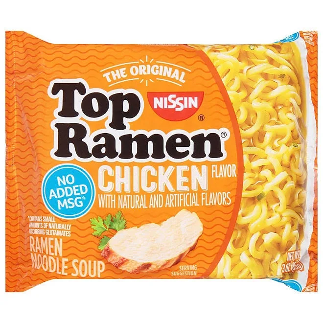 Nissin Top Ramen Chicken Noodle Soup, 3 oz., 24 pk. 4