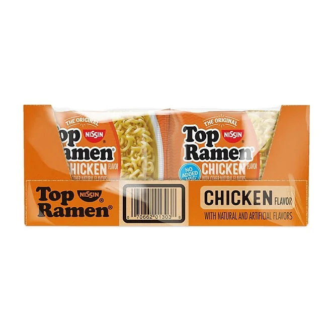 Nissin Top Ramen Chicken Noodle Soup, 3 oz., 24 pk. 5