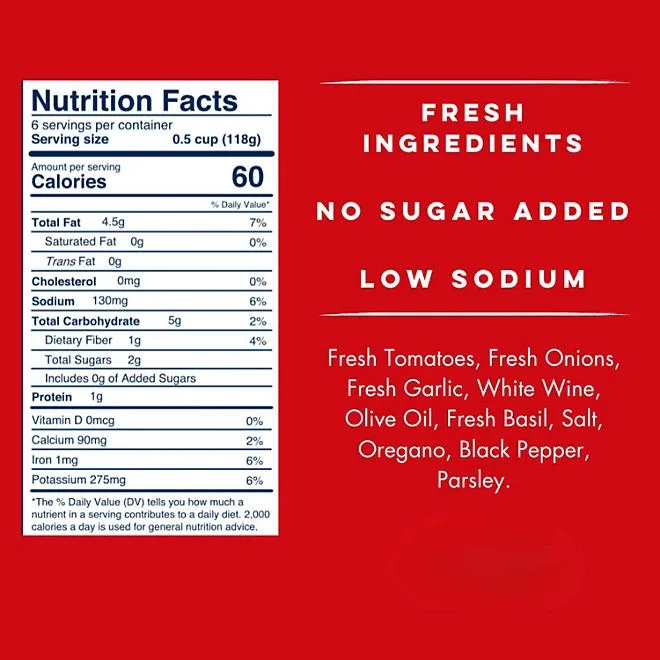 Yo Mama's Foods Low-Sodium Marinara Pasta Sauce, 25 oz., 3 pk. 3