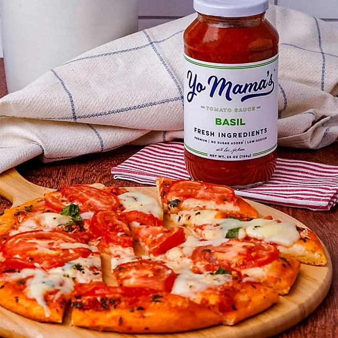 Yo Mama's Foods Low-Sodium Pasta Sauce, Tomato Basil, 25 oz., 3 pk. 5