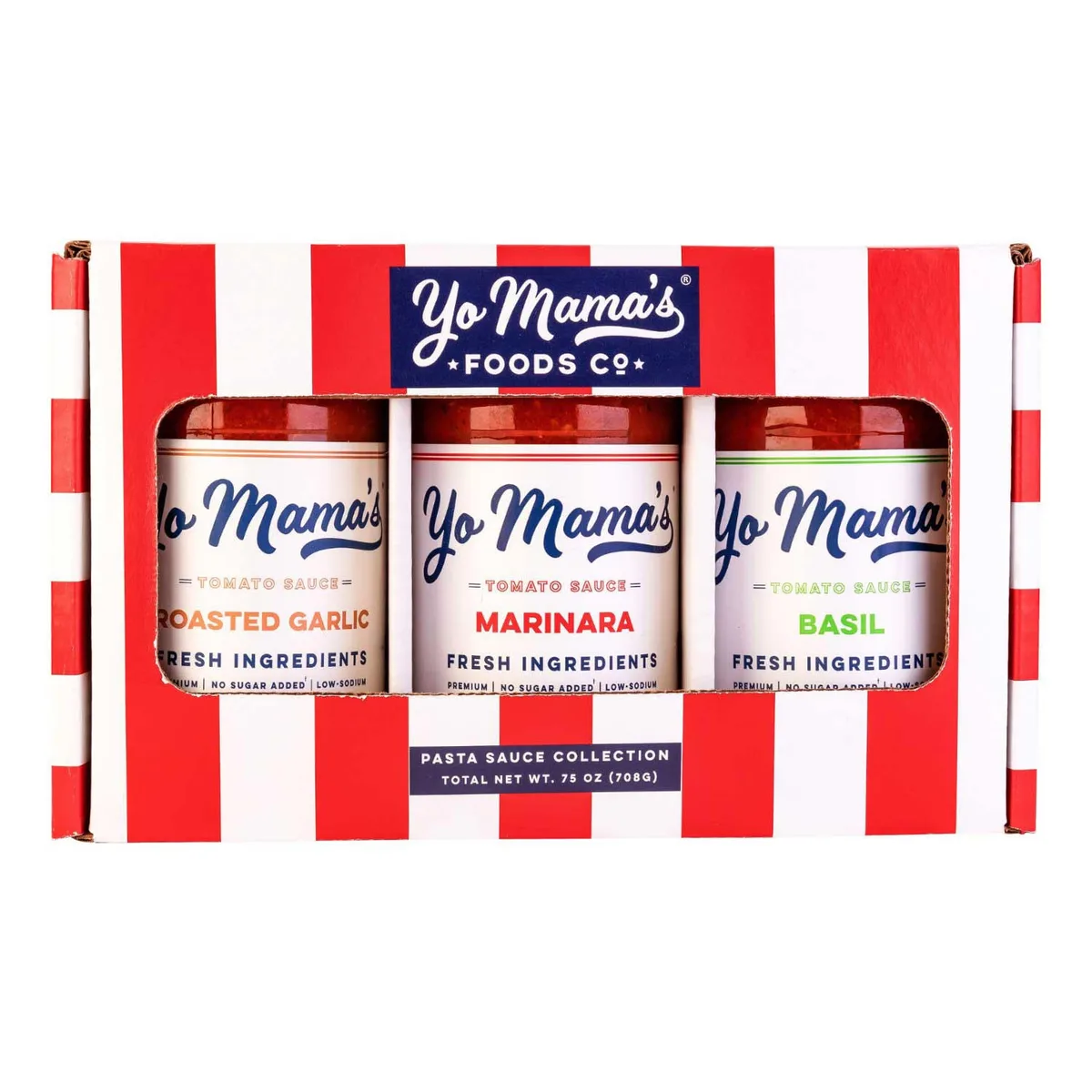 Yo Mama's Foods Low-Carb Italian Pasta Sauce Gift Box, 25 oz., 3 pk.