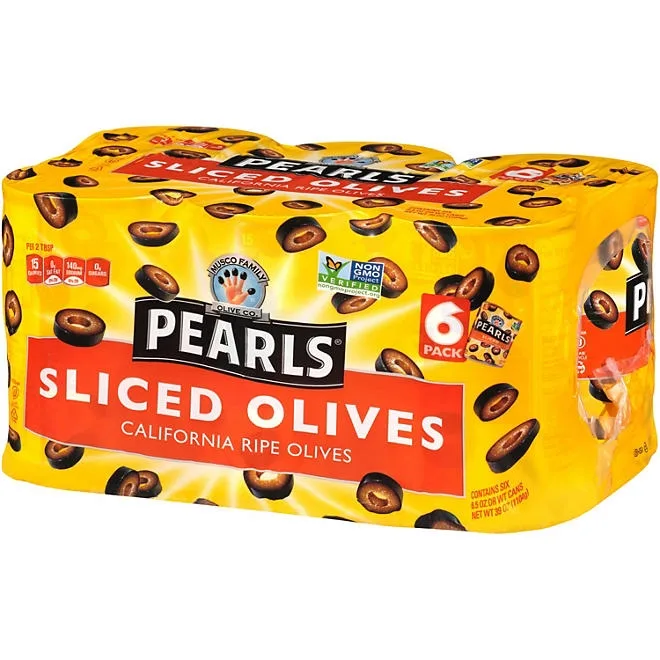 Pearls Sliced Olives, 6.5 oz., 6 pk. 4