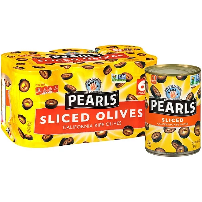 Pearls Sliced Olives, 6.5 oz., 6 pk. 5