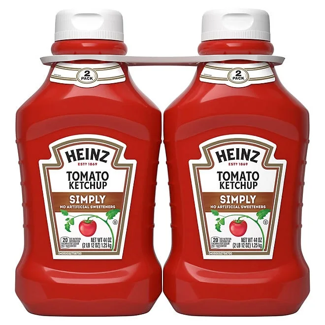 Heinz Simply Tomato Ketchup, 44 oz., 2 pk. 2