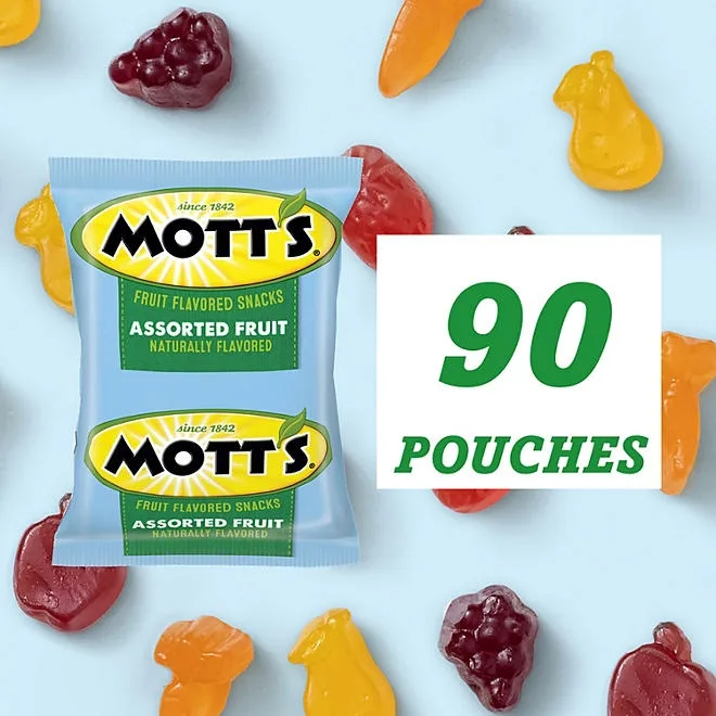 Mott's Assorted Fruit Flavored Snacks, 0.8 oz., 90 pk. 5