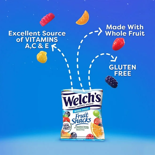 Welch's Mixed Fruit Fruit Snack, 0.8 oz, 90 pk. 4