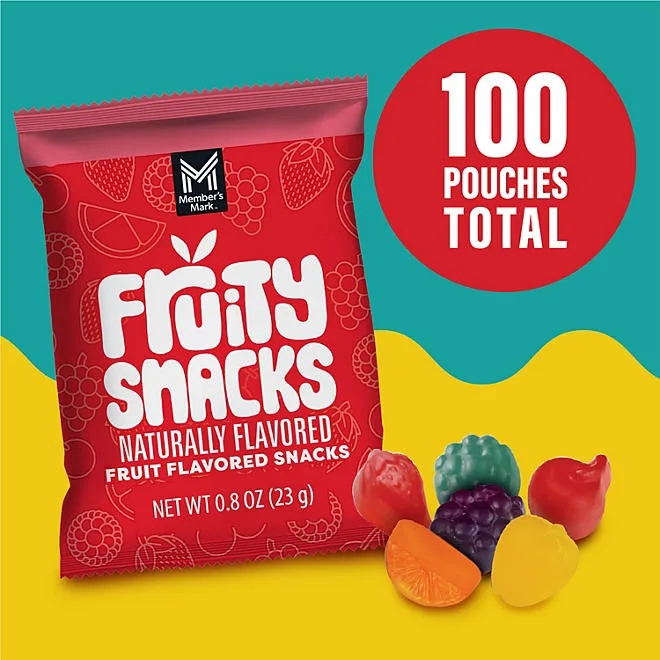 Member's Mark Fruity Snacks, 0.8 oz., 100 pk. 4