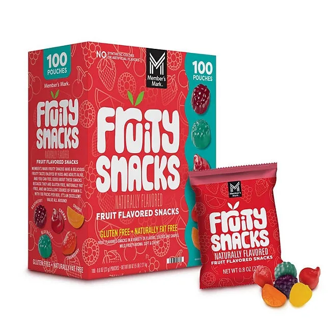 Member's Mark Fruity Snacks, 0.8 oz., 100 pk. 2