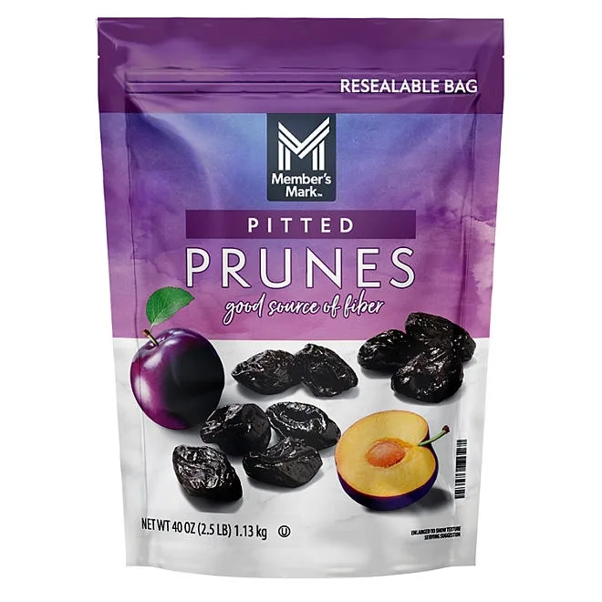 Member's Mark Dried Pitted Prunes, 40 oz. 2