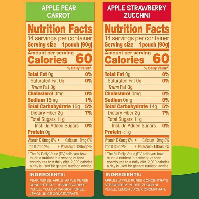 GoGo SqueeZ Fruit & VeggieZ Applesauce Pouches, 3.2 oz., 28 pk. 3