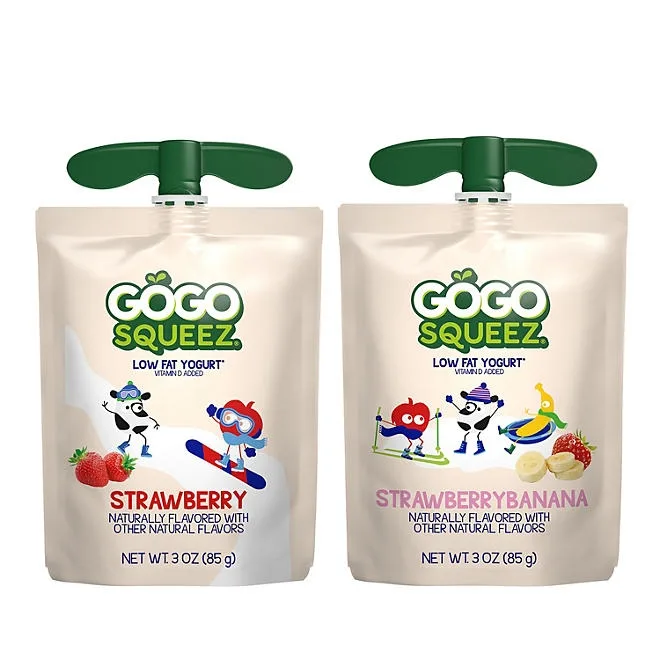 GoGo Squeez Yogurtz Strawberry & Strawberry Banana, 24 pk. 4