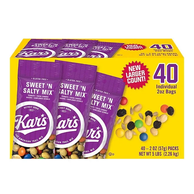 Kar's Sweet 'n Salty Trail Mix, 2 oz., 40 pk. 2