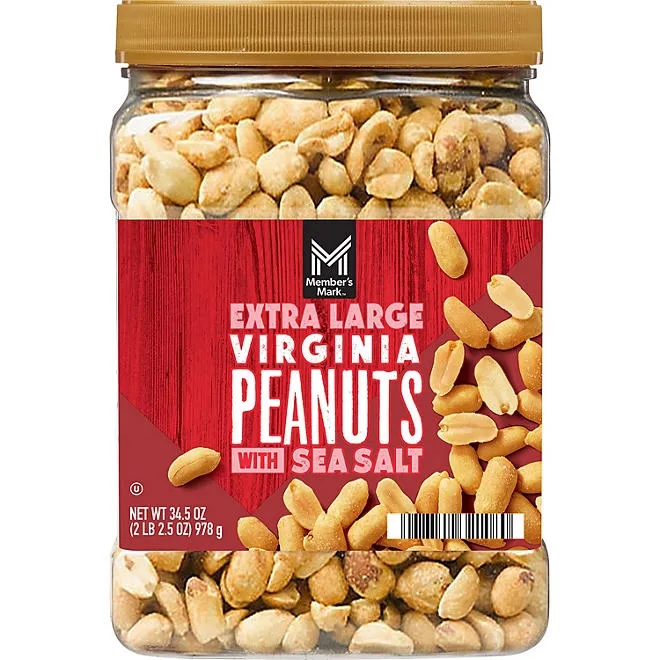 Member's Mark Extra Large Virginia Peanuts, 34.5 oz. 2
