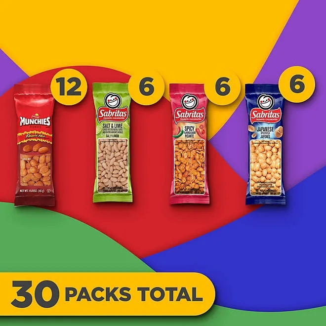 Sabritas Variety Pack Peanuts, 30 pk. 5