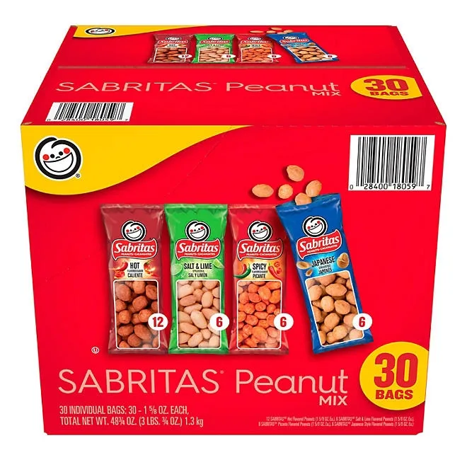 Sabritas Variety Pack Peanuts, 30 pk. 2