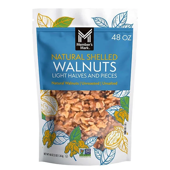 Member's Mark Natural Shelled Walnuts, 3 lbs. 2